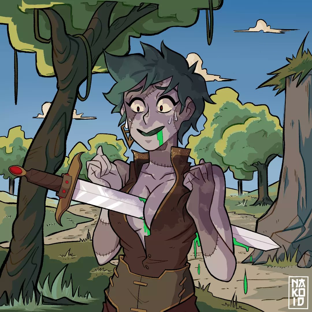 NicholasNakoid's tweet photo. 🇮🇹Una sbadata ragazza zombie. Sono indeciso sullo sfondo, meglio con o senza lineart?

🇺🇲A careless zombie girl. I'm indecided about the background, is it better with or without lineart?

#art #comics #illustration #bandesdessinees #zombie #zombiegirl #fantasy #dnd  #digitalart https://t.co/aVbEhn80yI