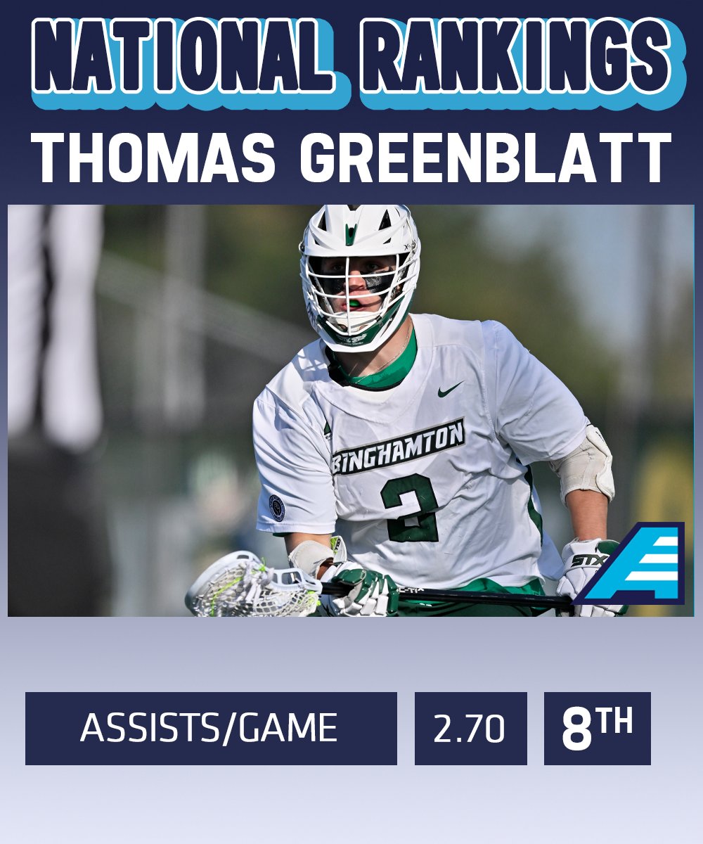 AmericaEast's tweet photo. Matthew DeSouza gets the @BinghamtonMLAX offense in gear for Greenblatt and Keegan, while Winters locks it down for the defense! https://t.co/R84v3KXt4h