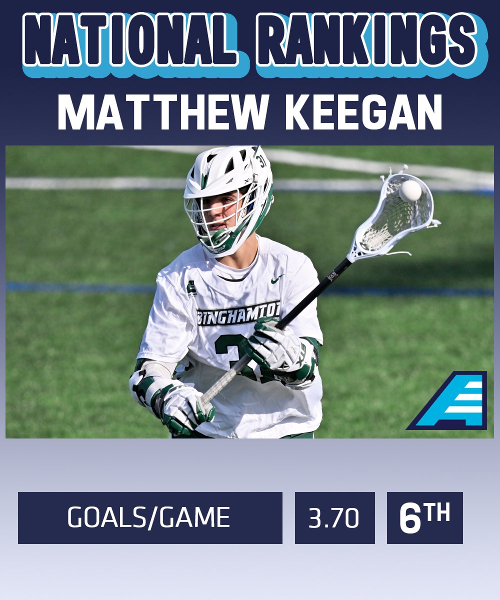 AmericaEast's tweet photo. Matthew DeSouza gets the @BinghamtonMLAX offense in gear for Greenblatt and Keegan, while Winters locks it down for the defense! https://t.co/R84v3KXt4h