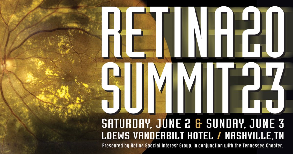 aaopt's tweet photo. Have you checked out the line up of speakers? It's outstanding! And so is Early Bird registration - don't miss out! Sponsorship opportunities also available. https://t.co/QS79jy44s6 #AAOptometry #optometry #retina #Nashville https://t.co/eDK3ZDY9cP