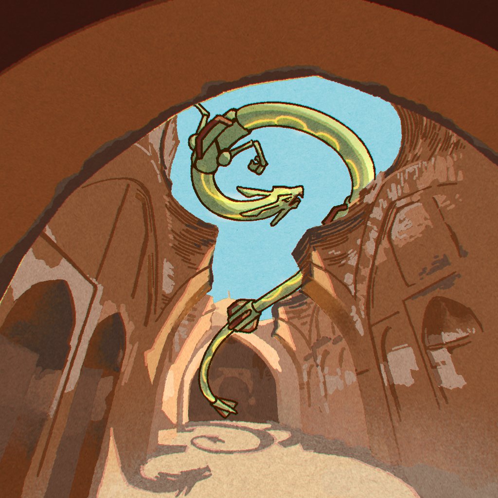 5310's tweet photo. Busy month. Wanted to do a single #plainairpril piece a week. Caught Sciovid, again.
Belated week 1, Katra Masjid—
Theme this year: vacation palaces, but with gratuitous pokémon. Didn't take many photos...
#art #MastoArt #illustration #Krita #LiveYetVirtual #PleinAirpril23 https://t.co/pKkT3Ia9gB
