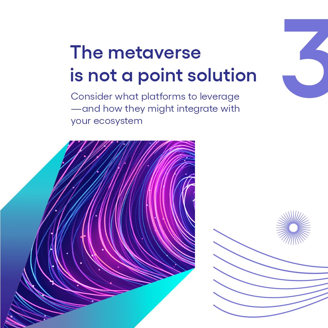 Cognizant's tweet photo. The metaverse is still emerging. But it can offer value today and give you a competitive edge—while retaining the agility to scale for tomorrow. Here are 4 tips to prepare for the #metaverse ⬇️ https://t.co/xr4dhITBYX https://t.co/4HGTAj3T8M