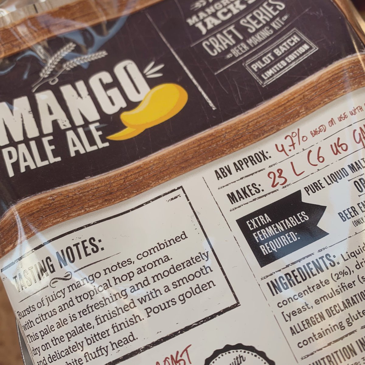 BrewbitzUK's tweet photo. Mmmm, Mango Pale Ale, in a beer kit!
https://t.co/cGxCAG8CIg
#homebrew #homebrewing #homebrewer #beer #ipa #craftbeer #brewing #beerporn #beerlover #lovebeer #beerkit #winekit #makebeer #allgrainbrewing #brewing #makebeernotwar #realalebrewing https://t.co/b4N9Ech5cj