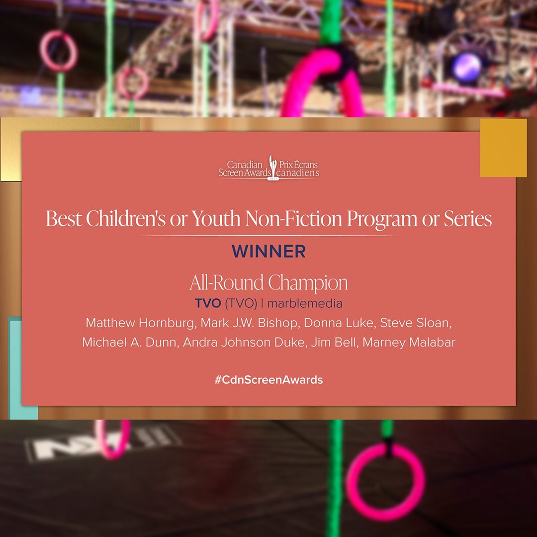 marblemedia's tweet photo. What a week! The marblemedia team took home 3 CSA awards, including Best Picture Editing (All-Round Champion), Best Children's or Youth Non-Fiction Series (All-Round Champion), and Best Original Music (A Cut Above). Thank you to @TheCdnAcademy for this incredible honour. 🏆🙌 https://t.co/ScHyOBjwtc