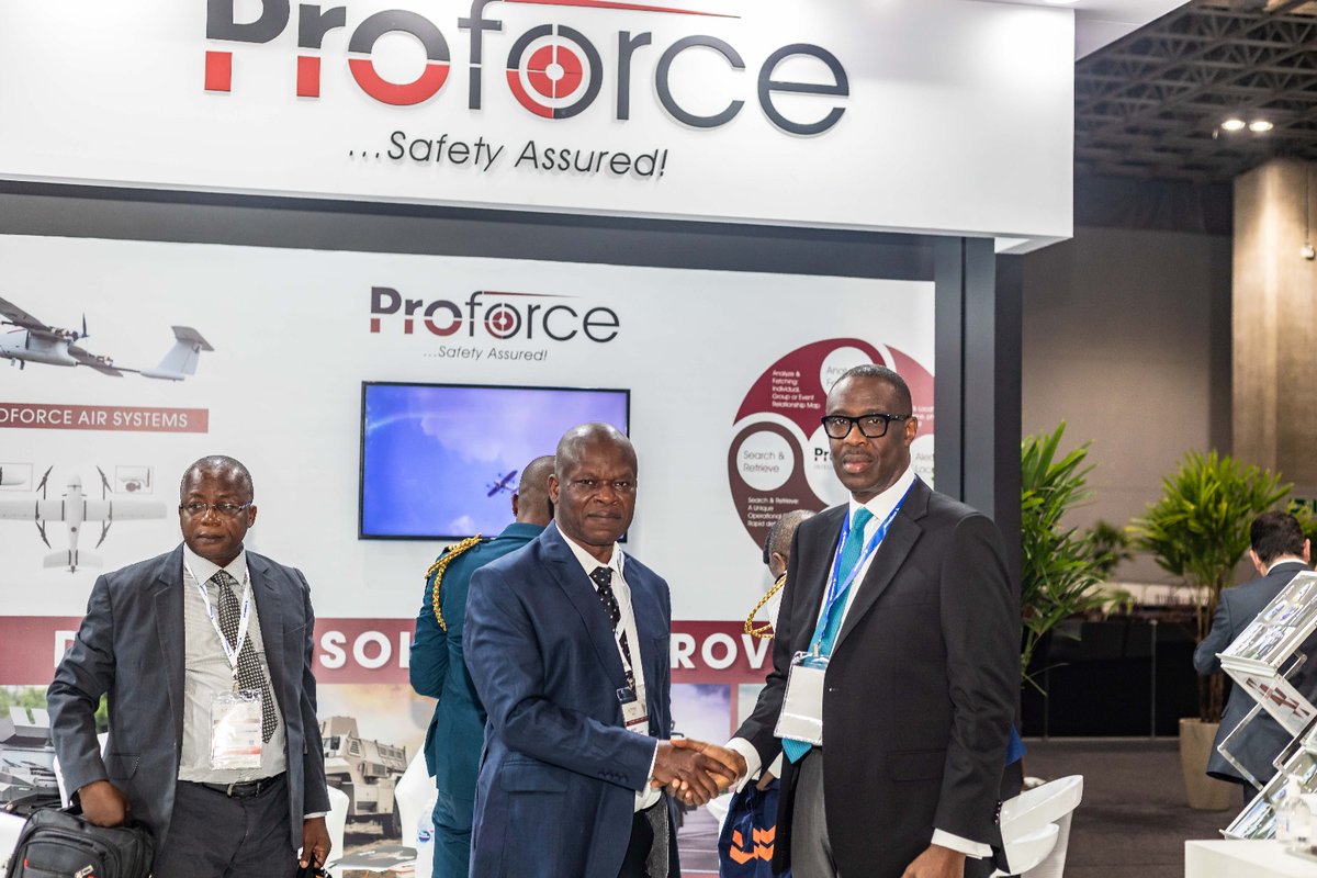 Proforcedefence's tweet photo. Proforce is honored to have hosted a visit from high-level delegates, including the Republic of Benin's Minister of Defence, Mr. Fortunet Alain Nouatin, accompanied by Naval Capt. Olatoundji, Capt. Hountondji Eric and Mr. Dosu. Our discussions were very fruitful.   #LAAD2023 🇧🇷🇳🇬 https://t.co/K0AvXkHphL