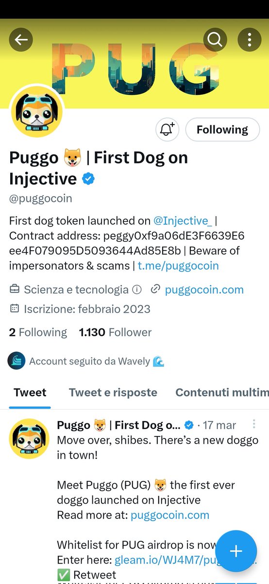SimoneDc6's tweet photo. @wenxue600 @puggocoin @WavelyApp @Injective_ @InjectiveLabsCN https://t.co/4z7pijFANq