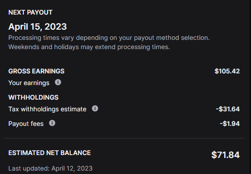 Kiracyde's tweet photo. I'm about to have my very first payout 🥹. Thank you all who have supported me so far and helped me get on this journey. Getting around 10 viewers per stream seemed impossible two years ago, averaging 10? That's insane. I love you all, you make this worth doing ❤️ https://t.co/ksTQDgoEnE