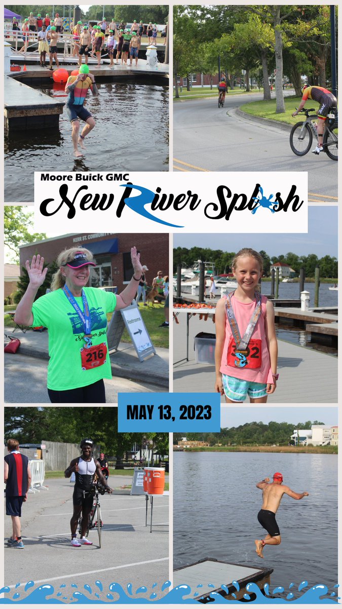 PlayJOSC's tweet image. One month until race day!
New River Splash 
Triathlon, Duathlon &amp;amp; 5k
Presented by @MooreBuickGMC 
📷Location: Downtown Jacksonville NC
📷USAT sanctioned event
📷 Part of North Carolina Triathlon Series
📷Part of JOSC Race Series
Register at newriversplash.com