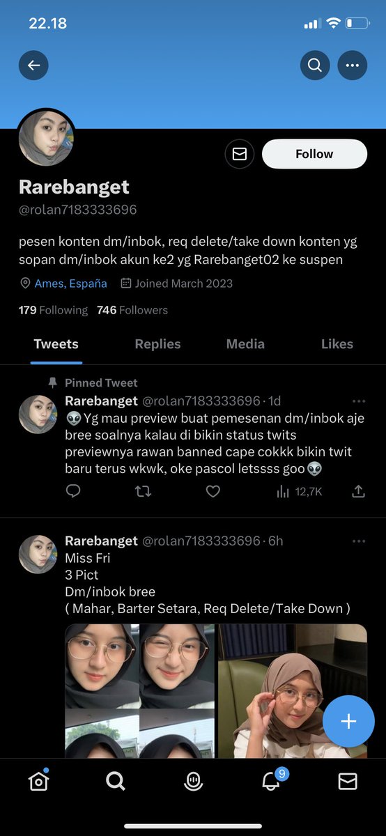 logobss's tweet photo. Temen” tolong dong report akun ini @7183333696, kalau bisa teror aja. bisa” nya ini akun ngambil semua foto gue yg ada di ig buat dijadiin bahan cari duit. mana akun tidak senonoh lagi! 
kesel bgt anjirr aing ga pernah  sex sambil direkam terus dijual dan disebar luaskan, gila! https://t.co/qxYvZrw1yi