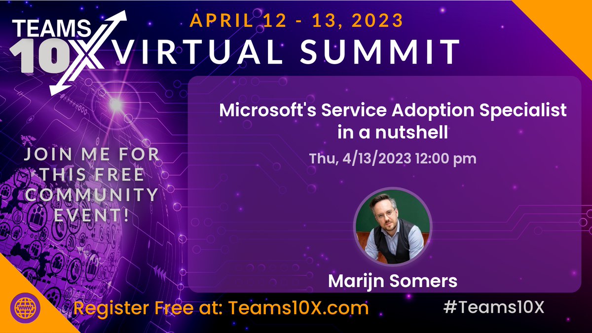 #Teams10x sessions starting at 12:00 pm EST

Register teams10x.com
#microsoftteams #microsoft #teams10x #technology #innovation #business #collaboration