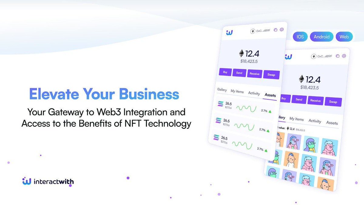 _InteractWith's tweet image. 🚀 Exciting news for those looking to integrate with #web3!

InteractWith — the bridge between apps and #NFT tech. We will make blockchain integration a breeze, enhancing the user journey.

Connect with us today — interactwith.com