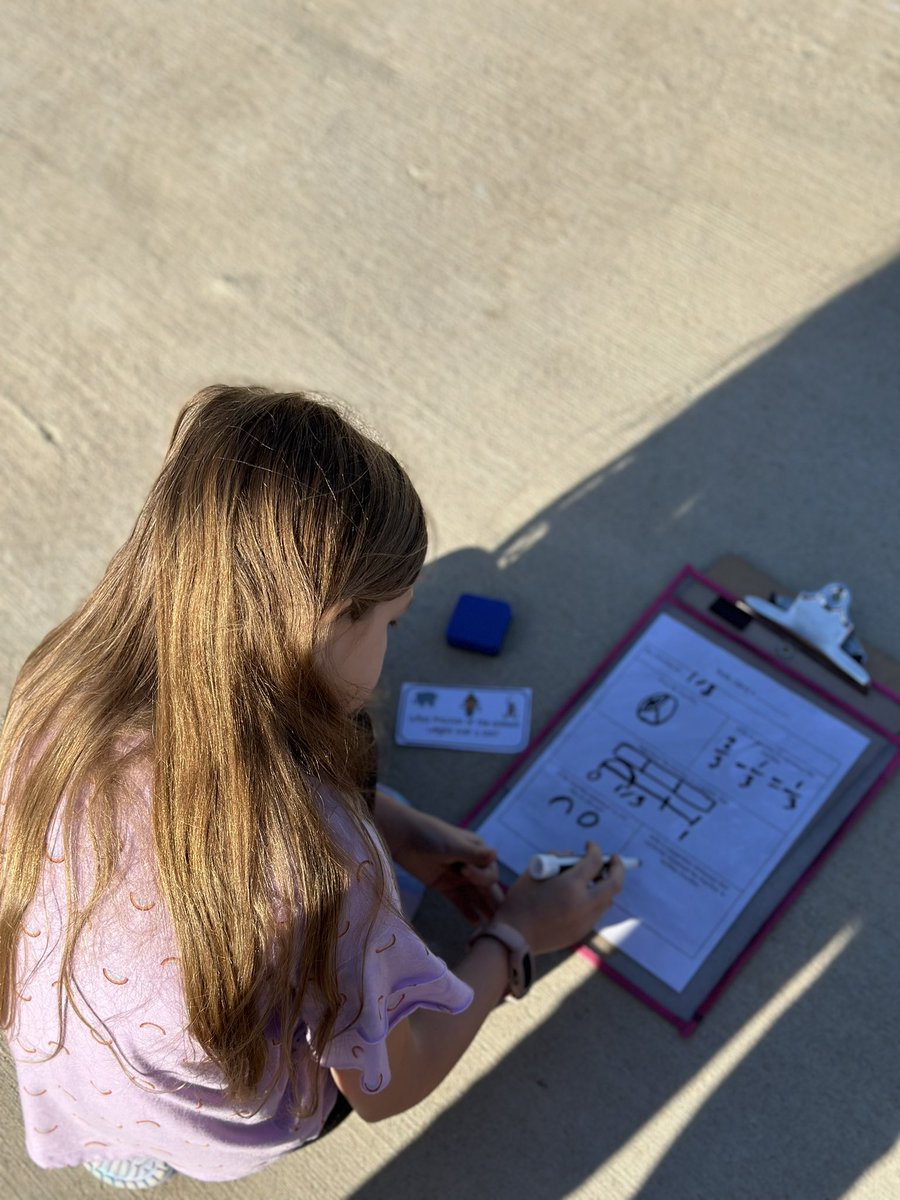 We started our STAAR-FARI review adventure today with a fraction scavenger hunt outside!! The kids were loving it!!! <a href="/McNeilElem/">McNeil Elementary</a> #wearemcneil #mymisd