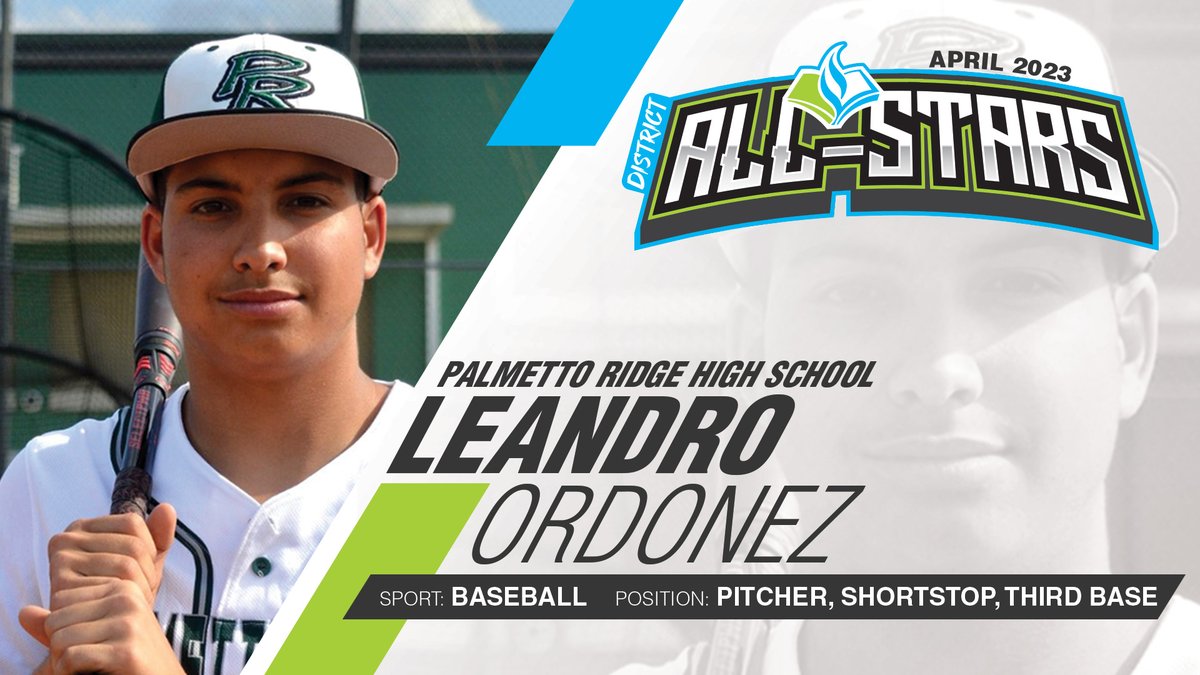 collierschools's tweet photo. Sr Leandro Ordonez is a captain on the @PalmettoRidgeHS varsity baseball team. He is batting .265 w/2 doubles &amp; 3 RBIs &amp; has an on-base % above .300. He also has 22 strikeouts in 25 innings pitched &amp; has committed to play baseball next year @StThomasUniv. https://t.co/uTqjjPwvri https://t.co/Gp7zixEGky