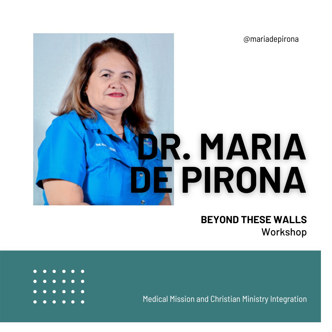 Dr. Maria de Pirona is a Pediatrician and Founding Medical Director of the Wesley Medical Centers. She is also a pastor and leads dynamic women’s ministries in Venezuela. She will lead a workshop on April 28th at 11:15 am. To join, purchase your Beyond These Walls ticket today!