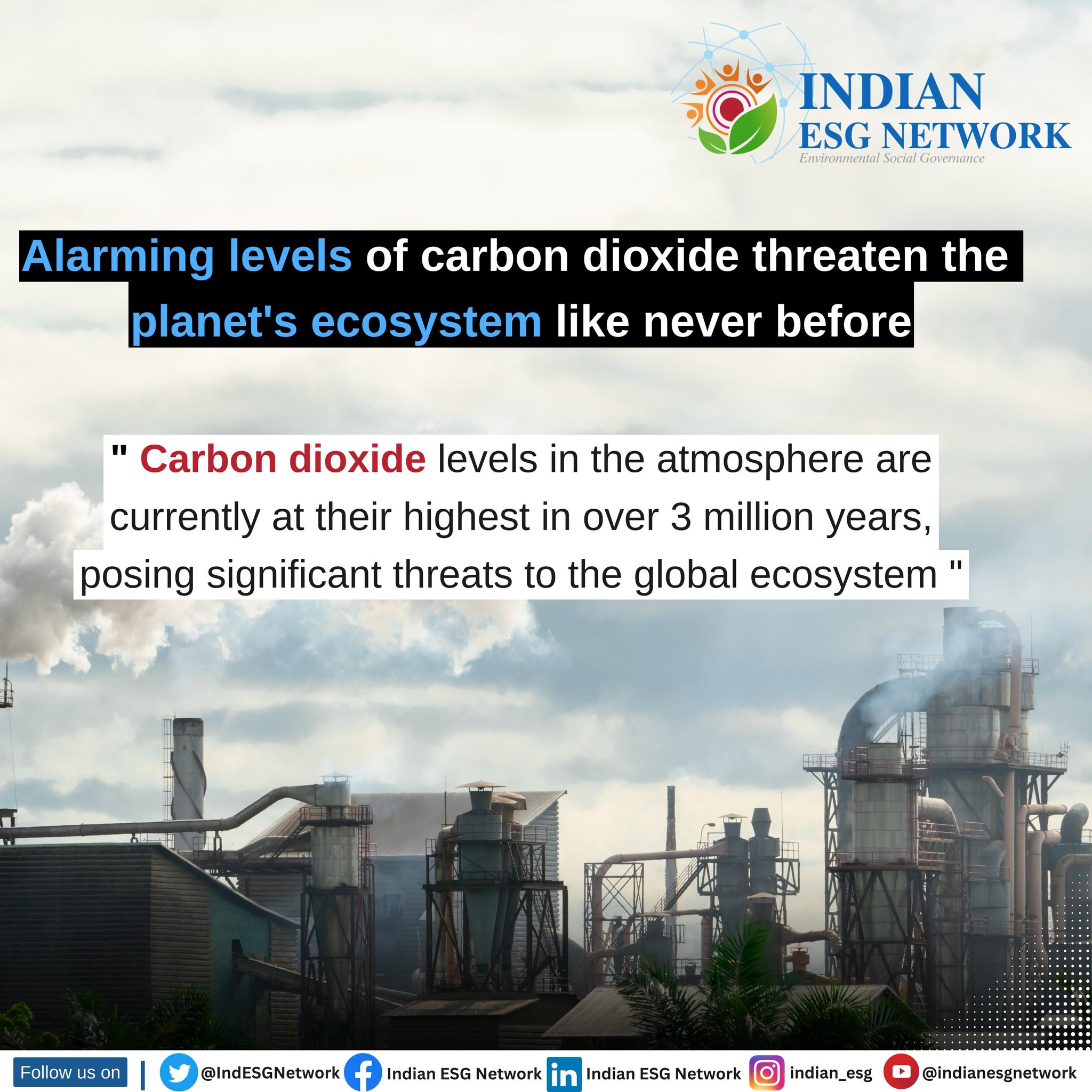 Indian ESG Network on Twitter "Do you know that carbon dioxide is one
