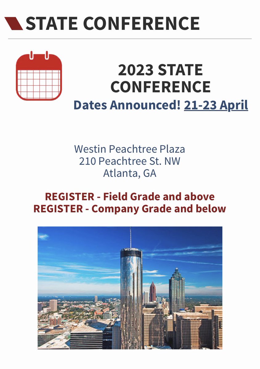 NGAGeorgia's tweet photo. WE ARE A FEW DAYS AWAY!!! 

We invite you to our 75th Annual NGAGA Conference at the Westin Peachtree Plaza Atlanta April 21 - 23, 2023. 

Go to https://t.co/20OYQ9jRVl for more details.

See you there! 😁 https://t.co/U5N4OmJP0r