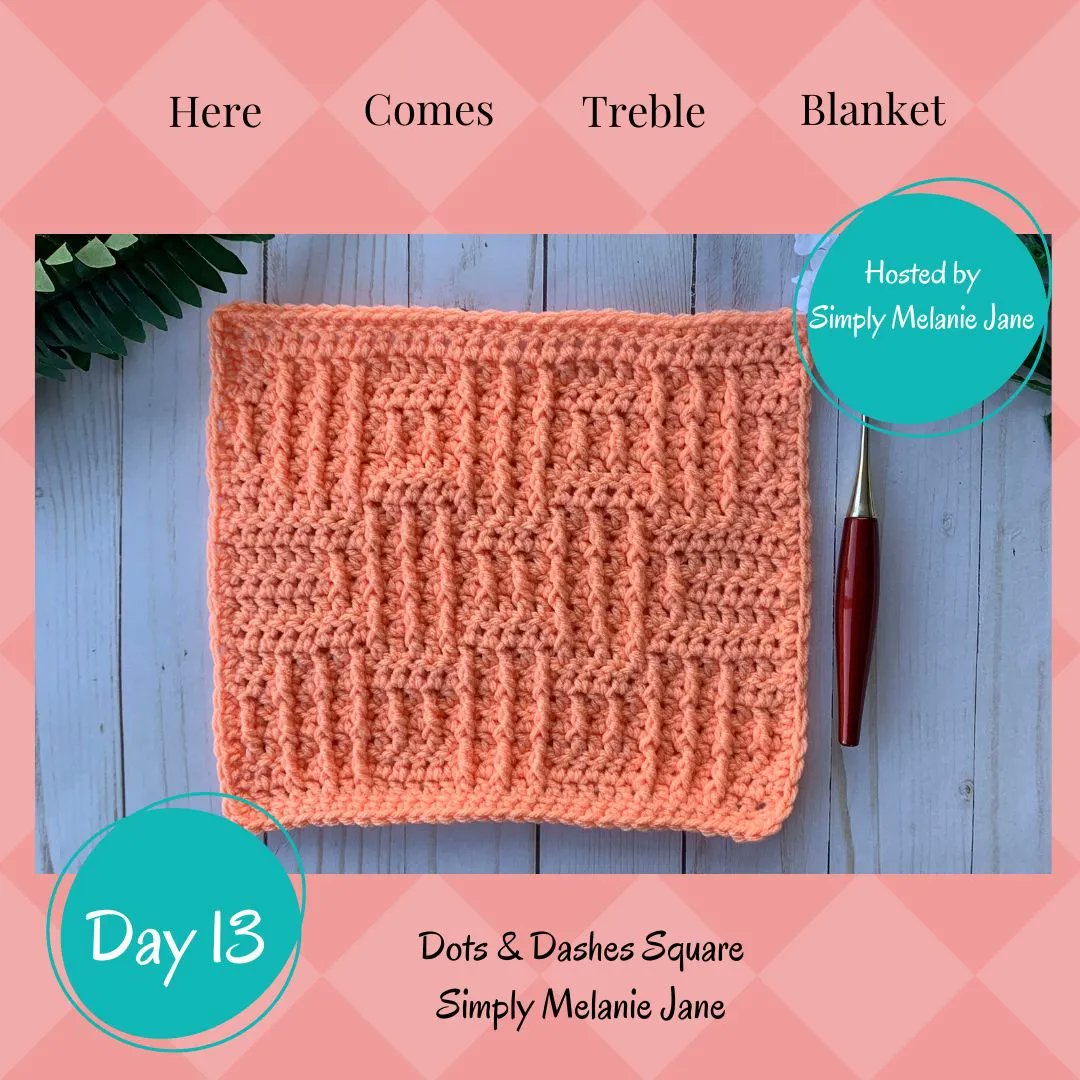 ElimeeDesigns's tweet image. The &apos;Dots and Dashes&apos; square is here, and we couldn&apos;t be more excited! 

#linkinbio to grab it today! 😀 

#elimeedesigns #herecomestrebleblanket #crochetblanket #crochethome