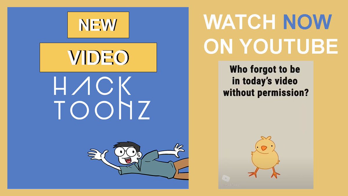 HackToonz's tweet image. #GuessWho doesn&apos;t show up #withoutpermission. 🐥Watch now on YouTube! youtube.com/shorts/P1DCZUq…

#animated #doodleart #memes #hacktoonz