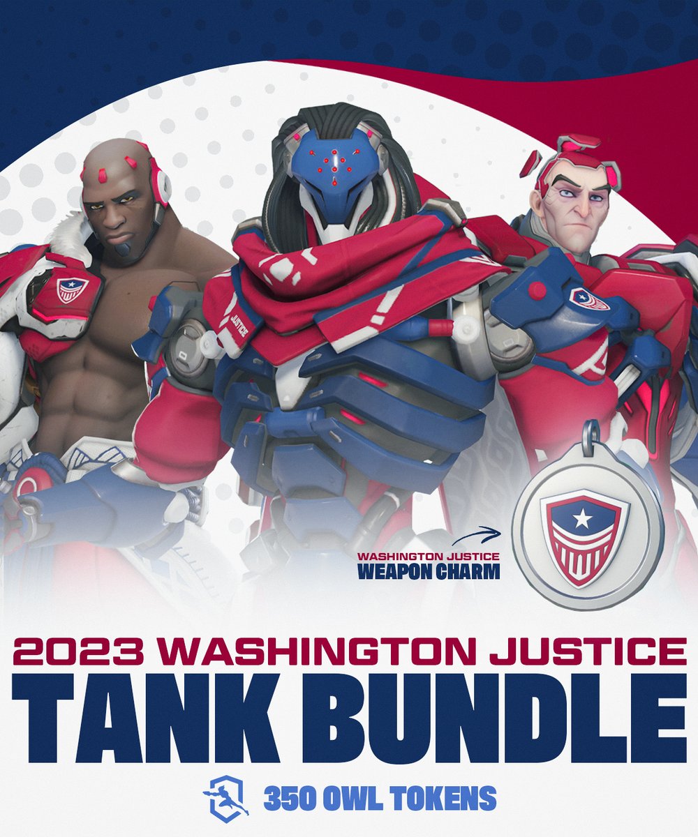 washjustice's tweet photo. ⏹️TANK BUNDLE ALERT⏹️

For just 350 OWL Tokens, you can get Justice Ramattra, Justice Sigma, and Justice Doomfist, with a Justice Weapon Charm thrown in! 🤩

🌟We'll send one lucky fan who likes + RTs this tweet enough tokens for the bundle! Winner picked in 24h.🌟 https://t.co/5XnCnXBpgh