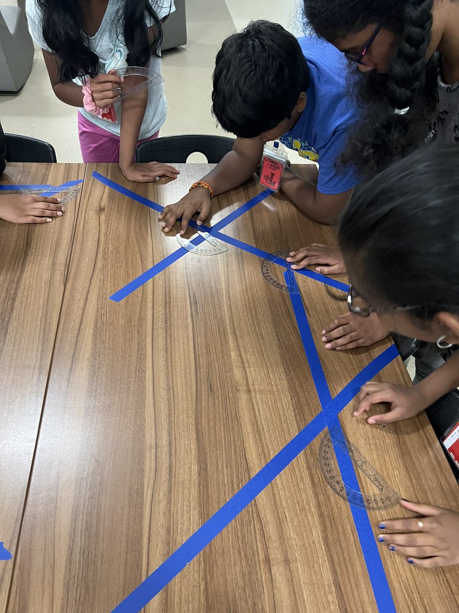 How can we use a protractor to find the measurement of these angle? One of my favorite activities to do with my class! #rjlyear9