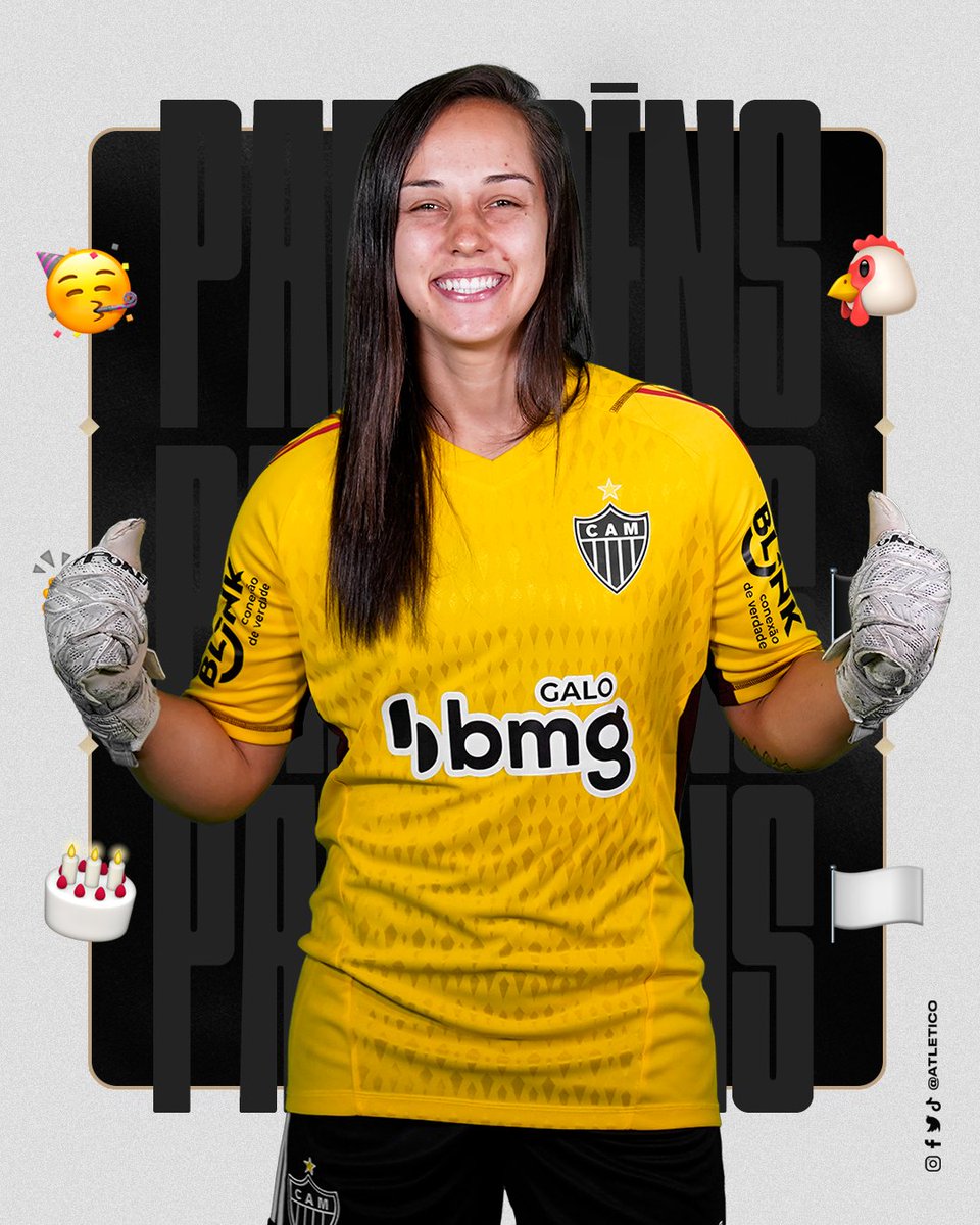 🥳 Feliz aniversário, Nicole!

🐔 A goleira das #Vingadoras completa 23 anos hoje. Pelo #Galo, ela conquistou o Campeonato Mineiro em 2022, sendo uma das heroínas da conquista, com dois pênaltis defendidos.

Deixe sua mensagem para a aniversariante! 👇