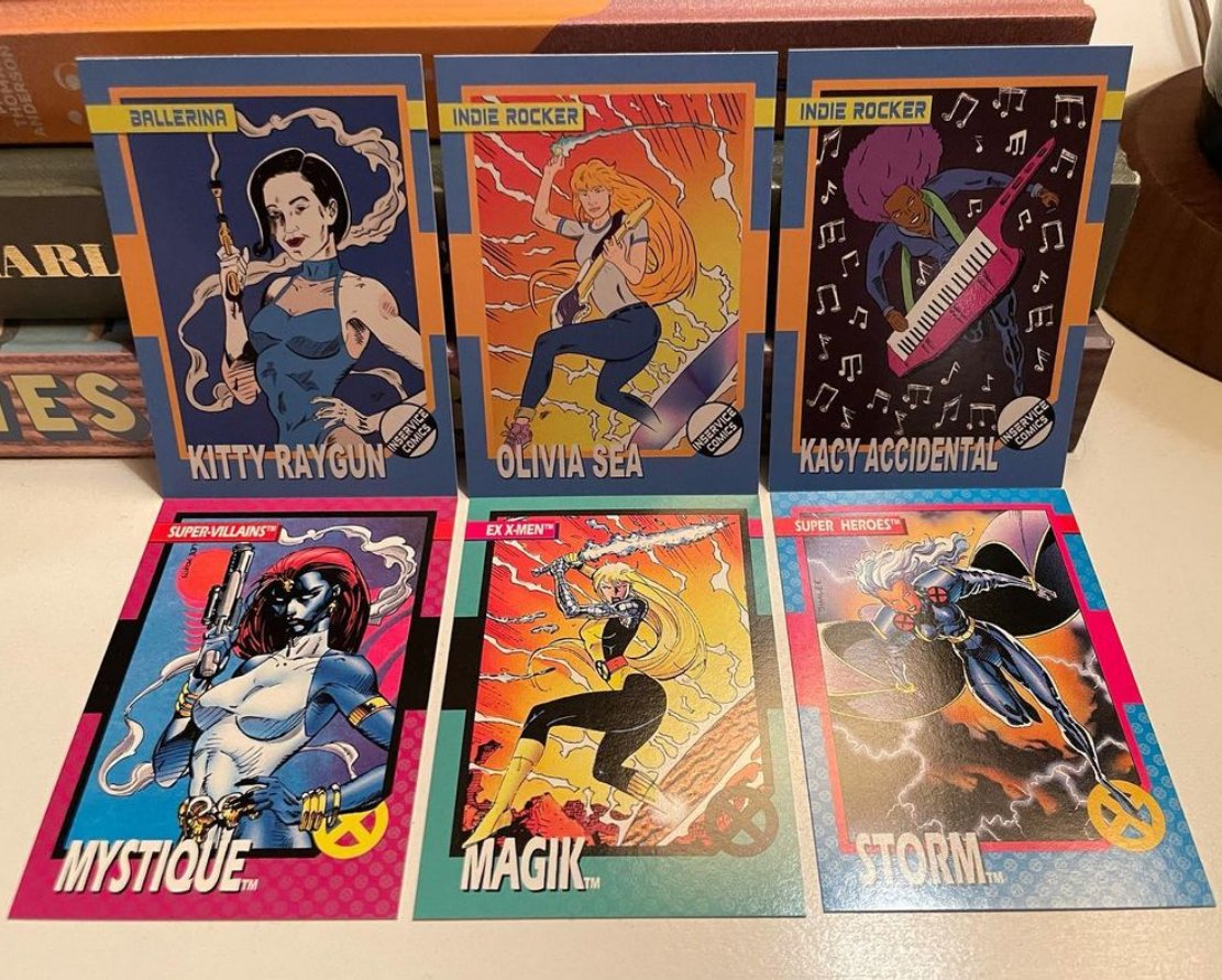 Woah, hey! I made trading cards for my <a href="/oliviasea33/">Olivia Sea</a> project! They're inspired by the greatest card set of all time, Jim Lee's 1992 X-Men set! More to come, and they'll be available at <a href="/TorontoComics/">TCAF The Toronto Comic Arts Festival</a> <a href="/VancouverComics/">VanCAF</a> <a href="/FBDM_MTL/">Festival BD Montréal</a> @panel_one this spring!