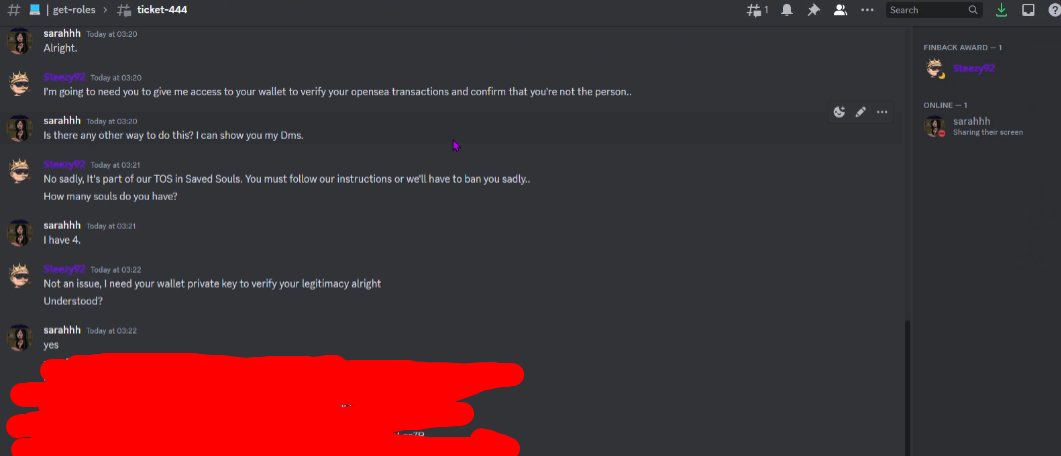 s4fe_i0's tweet photo. @SavedSoulsNFT 3 Times, not the first time and they banned all the people who report the admin. https://t.co/ogNQi1Arji