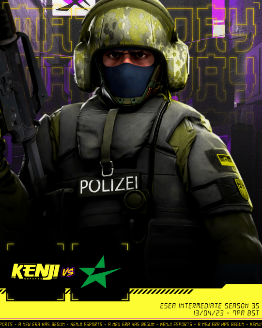 1 game isn't enough, I (The Kenji socials guy) wanted a second game. So I made @jareddelaneyy move the next game to like 2 hours time :) 

🆚munchbunch
⏰7pm BST 
🏆ESEA
📺twitch.tv/kenji_esports