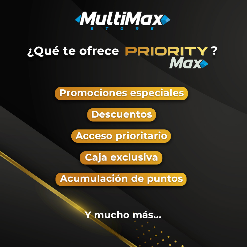 Multimax_Store's tweet image. ¿Ya sabes lo que te ofrece #PriorityMax?

Disfruta de promociones especiales para afiliados, descuentos, acumulación de puntos, acceso prioritario a inauguraciones y Black Friday, caja exclusiva, acumulación de puntos y mucho más.💙

¡Afíliate en nuestras tiendas!😉