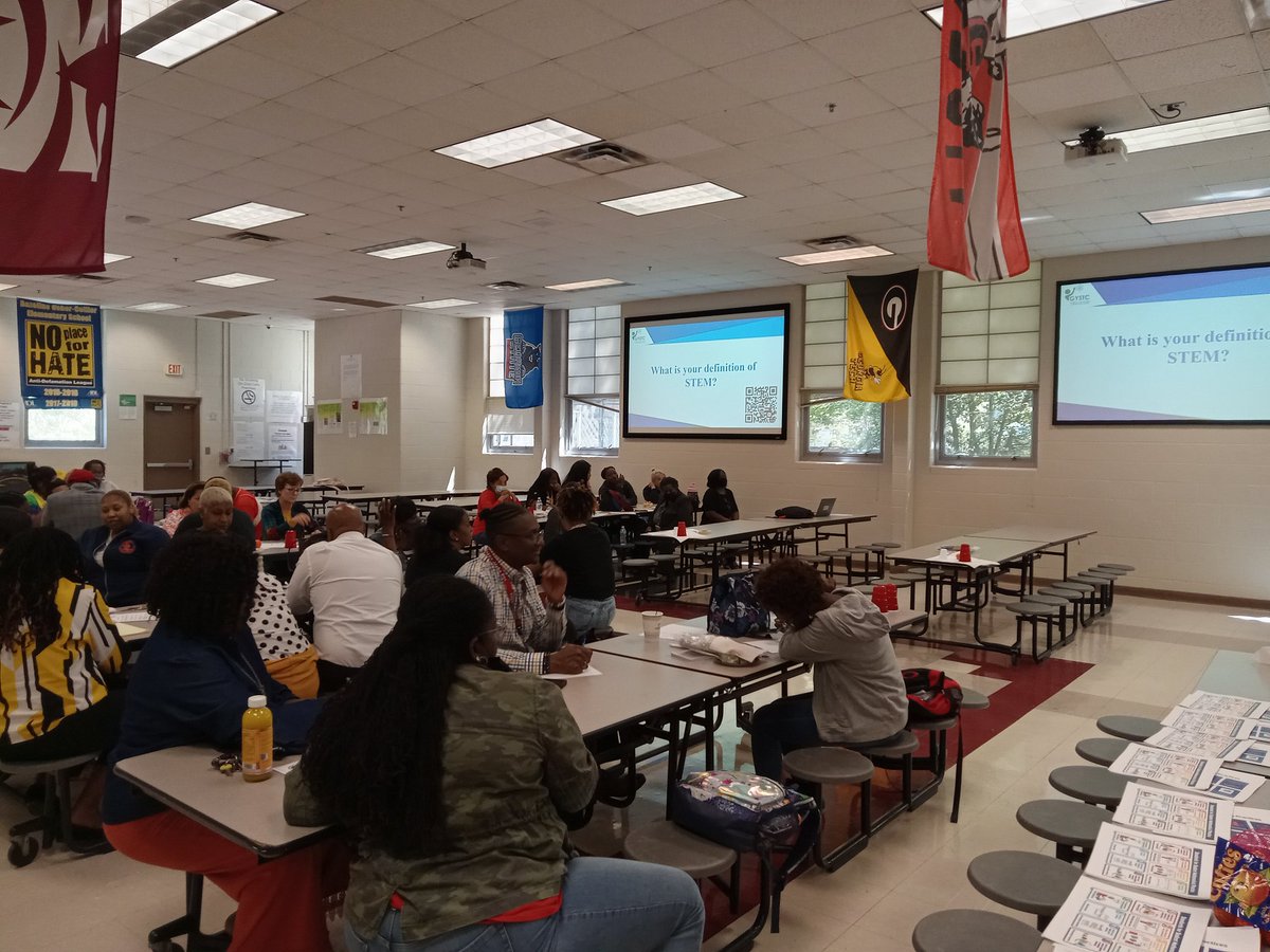 The staff at @BazolineUsherES learning how to integrate STEM in science instruction. @SparkyTeach @fpratt_eds @DocSTEM @Ms_McCrary12 @DrLNgubeni