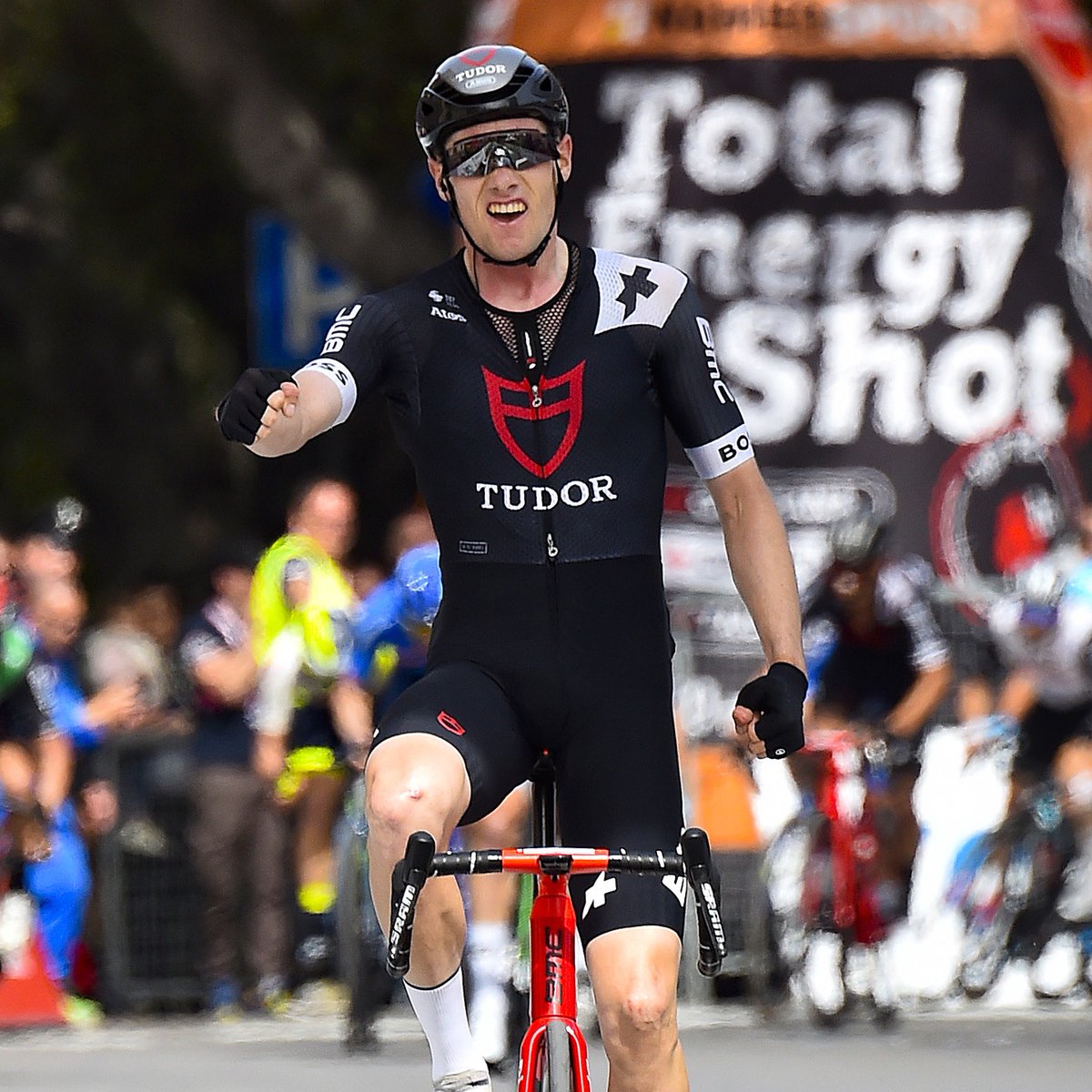 TUDOR TEAM TAKES STAGE 3 IN SICILY Perfect teamwork resulted in a 1st place for Joel Suter and the Tudor Pro Cycling Team today at the third stage of Il Giro di Sicilia. Pre-order your Tudor jersey now on assos.com or via the ASSOS App #BornToDare #SponsorYourself