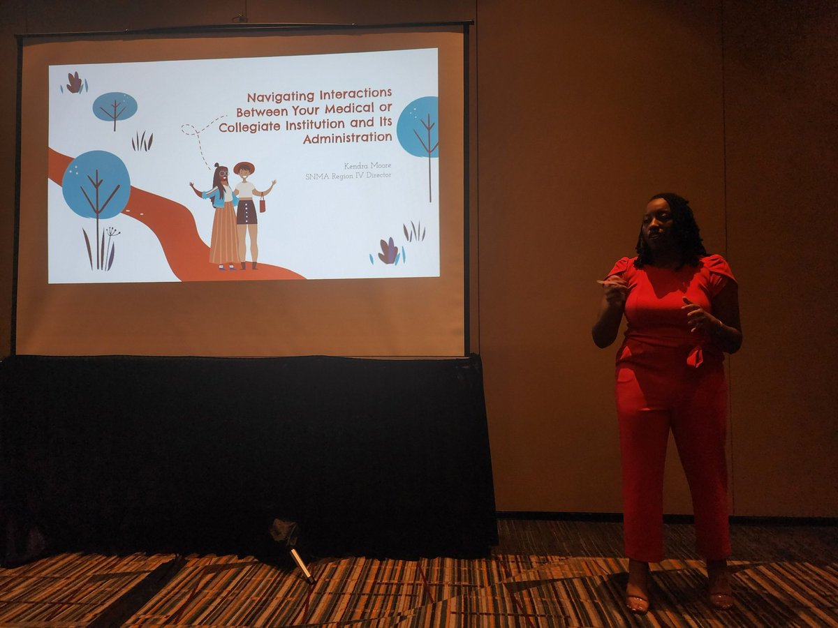 becoming_moore's tweet photo. Gave a talk at the @SNMA AMEC, attended AMEC for the first time as the SNMA Region IV Director, and presented my MPH capstone - all in the same week! It’s been an exciting week 🤩 #BecomingMoore #BrillianceEmbodied https://t.co/gY4T5Sxkb4