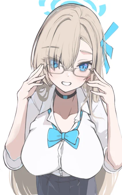 #ブルーアーカイブ #ブルアカ メガネアスナのrkgk 