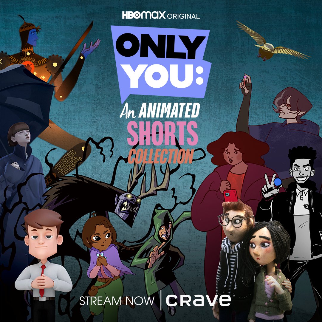 Great news! ONLY YOU is now available on <a href="/CraveCanada/">Crave</a>!

What’s a story only you can tell? The next generation of storytellers come together in a brand-new animated shorts collection featuring these stories. #OnlyYou, recently released on <a href="/hbomax/">HBO Max</a> 
#CrookedCityStudios #CCS