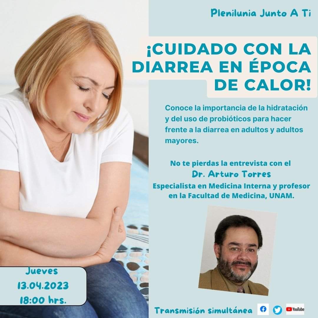 Plenilunias's tweet photo. Prevengamos la diarrea en esta temporada.
Escucha la entrevista con el especialista y aclara todas tus dudas. #Recueda, hoy a las 18:00 hrs (#CDMX). https://t.co/ir95i8qvgs