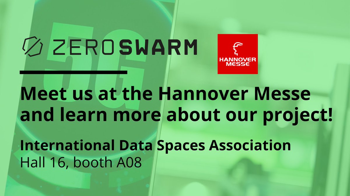 You're invited to meet Zero-SWARM at the <a href="/hannover_messe/">HANNOVER MESSE</a>! Don't miss the chance to meet us at the booth of our partner, the @ids_association. We'll be showcasing our latest findings. Stop by our partner booth [hall 16, booth A08] to learn more about our plans! See you there!