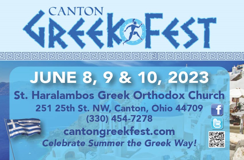CantonGreekFest's tweet photo. SAVE THE DATES: 2023 Canton Greek Fest June 8, 9 &amp; 10!  Celebrate Summer, the Greek Way at the Canton Greek Fest in Canton, Ohio!  Entertainment announcements coming soon 🇬🇷🌞 https://t.co/iK4fD2p7un