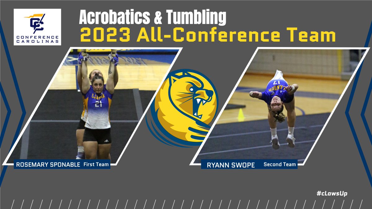 Lander Acrobatics & Tumbling (@landeracrotumb) on Twitter photo Congratulations to Rosemary and Ryann for their <a href="/ConfCarolinas/">Conference Carolinas</a> All-Conference Team Honors! #cLawsUp Congratulations to Rosemary and Ryann for their <a href="/ConfCarolinas/">Conference Carolinas</a> All-Conference Team Honors! #cLawsUp