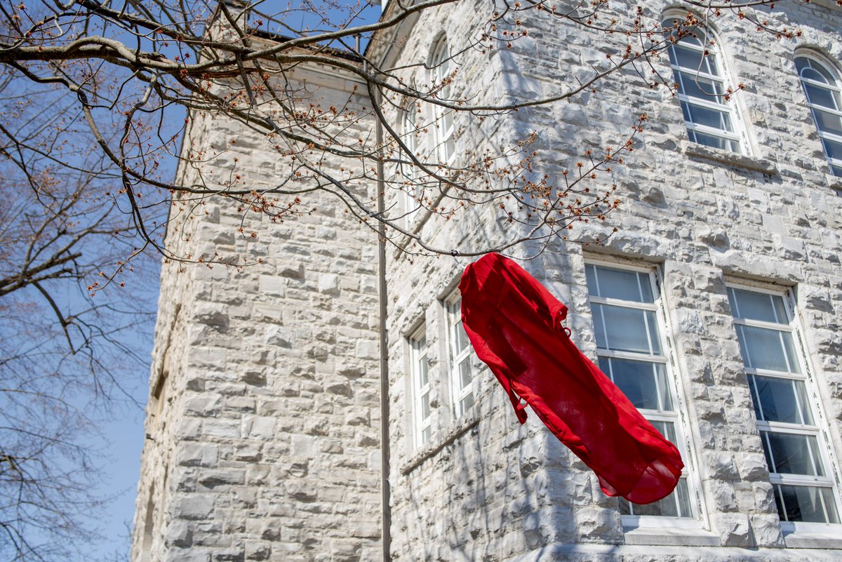 queensu's tweet photo. Nearly 50 red dresses are installed across #queensu campus, as part of the #REDressProject and to raise awareness of National Day of Awareness for Missing and Murdered Indigenous Women, Girls, and Gender Diverse People (MMIWG2S+) on May 5.
Learn more:
https://t.co/8r49HkmgHK https://t.co/oxj9khrS6g