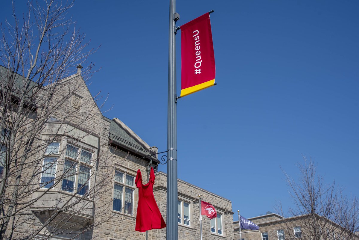 queensu's tweet photo. Nearly 50 red dresses are installed across #queensu campus, as part of the #REDressProject and to raise awareness of National Day of Awareness for Missing and Murdered Indigenous Women, Girls, and Gender Diverse People (MMIWG2S+) on May 5.
Learn more:
https://t.co/8r49HkmgHK https://t.co/oxj9khrS6g