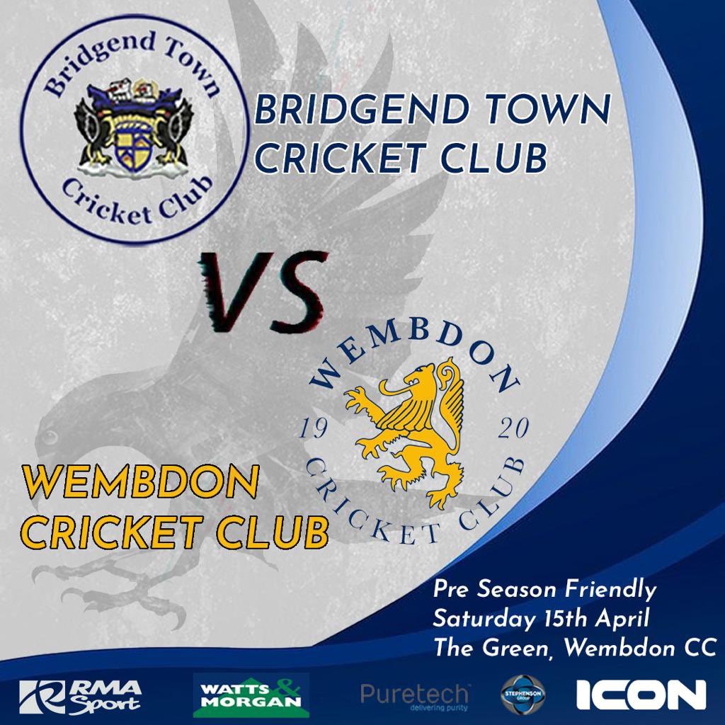 This Saturday our 1st XI travel across the bridge to play <a href="/wembdoncc/">Wembdon Cricket Club</a> in a pre-season friendly.

Fingers crossed the weather holds out 🤞☔️🏏