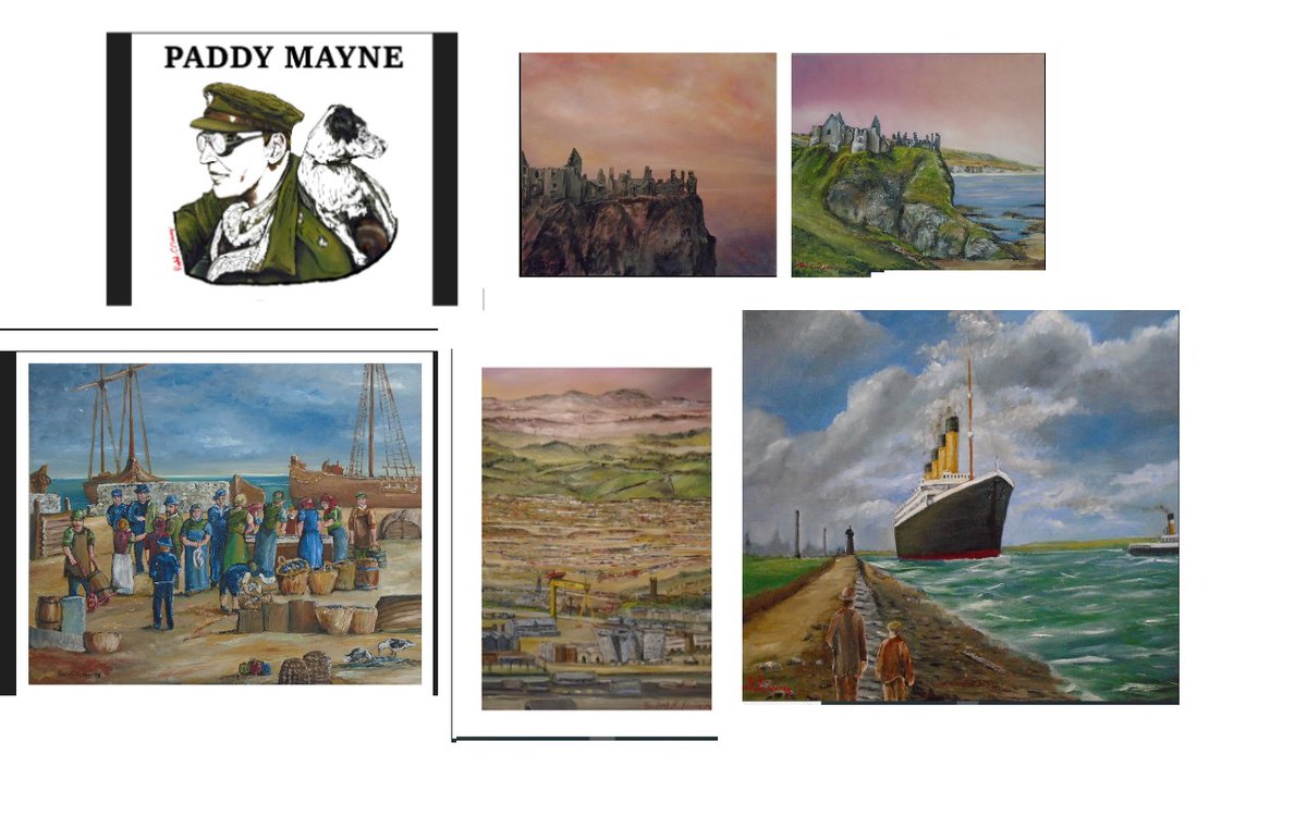 More print options available.  Check out my website for links.  rachelquireyart.com

#paddymayne #sas #blairmayne #dunlucecastle #antrim #titanic #belfast #belfastcity #fishing #seascape #oilpainting