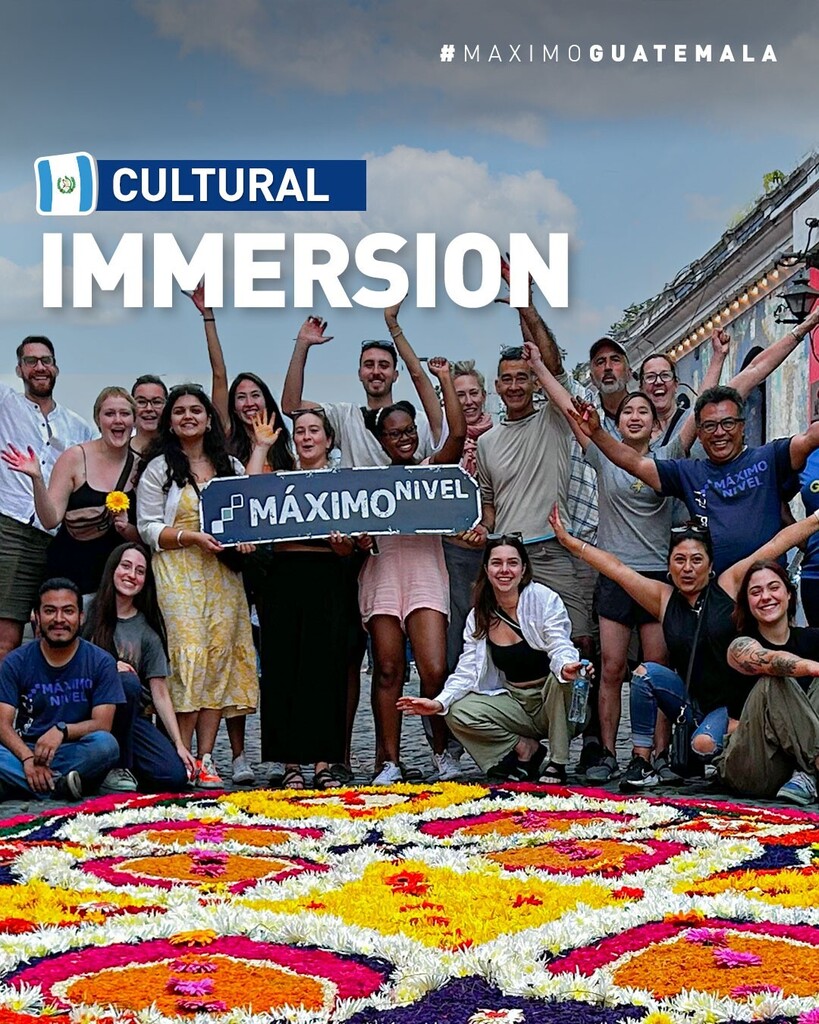 maximoabroad's tweet photo. At #MaximoGuatemala 🇬🇹, it's become a cherished tradition to take part in the Easter celebrations in Antigua, where we invite our program participants to join us in creating a one-of-a-kind "Maximo Alfombra" – a beautifully intricate carpet of flowers, sand, and sawdust. 🤩 
… https://t.co/LklxYiYy5t
