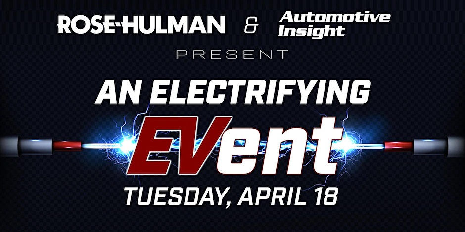 We are just 5 short days away from our Rose-Hulman Electrifying EVent on April 18th, in Indy! We've partnered with Automotive Insight for this EVent. Experience a ride in an all electric vehicle and meet automotive and EV industry professionals. eventbrite.com/e/indianapolis…