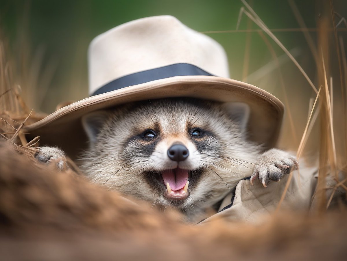 birddog9000's tweet photo. GM, our raccoon spies are not only great at collecting garbage data, but they're also ridiculously cute! We might just have to start an Instagram account for them... #raccoonspies #garbagedata #cutenessoverload #GarbageUniveristy #midjouney https://t.co/tL4mW1qHoB