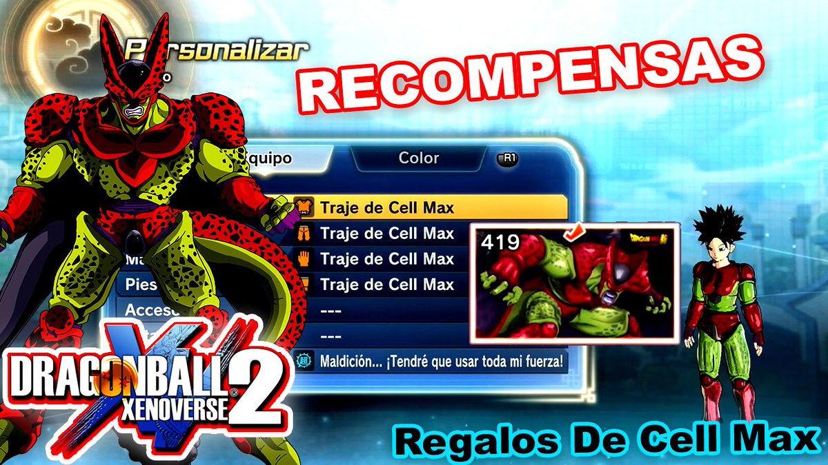 SkydBras's tweet photo. Recompensas del EVENTO RAID de Cell Max 🏆 Ropa de Cell Max ❤️ DLC 16 Gratis Dragon Ball Xenoverse 2: https://t.co/DzG0jgA5Oo https://t.co/tiw3NXSnCO