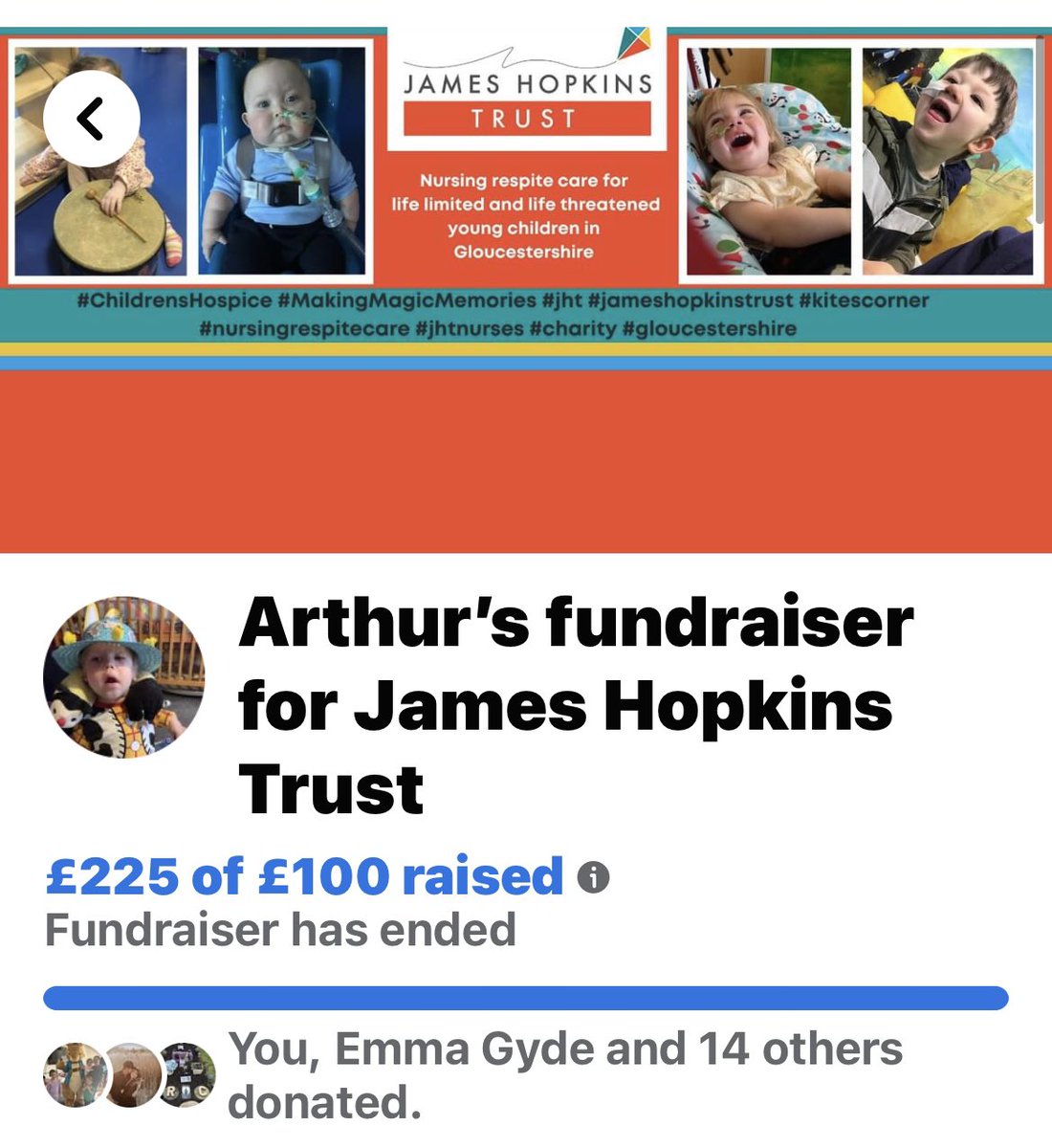 ArthurSpackman's tweet photo. Arthur’s Birthday/Easter fundraiser has ended - we raised £225 for James Hopkins Trust. Thank you so much to everyone who donated, it means so much to us.

#TeamArthur https://t.co/FuZTsixDbE