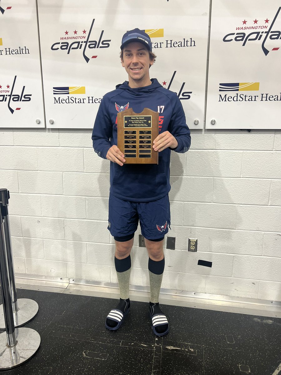 sammisilber's tweet photo. Dylan Strome voted the Caps' media good guy this year. https://t.co/qMuUcfhBid