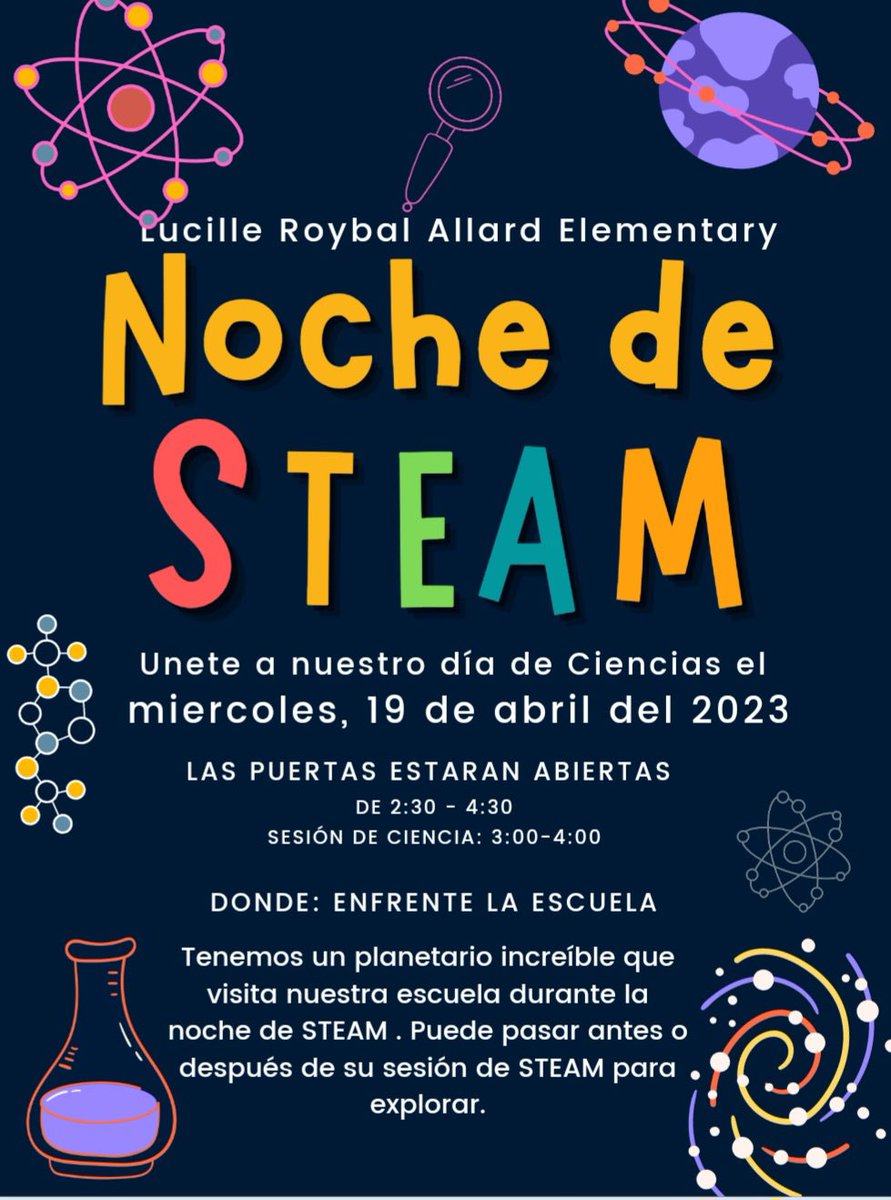 It’s time for our family STEAM night! Can’t wait to have some fun with you! @LASchools @LASchoolsEast @LAUSDMAGNETS