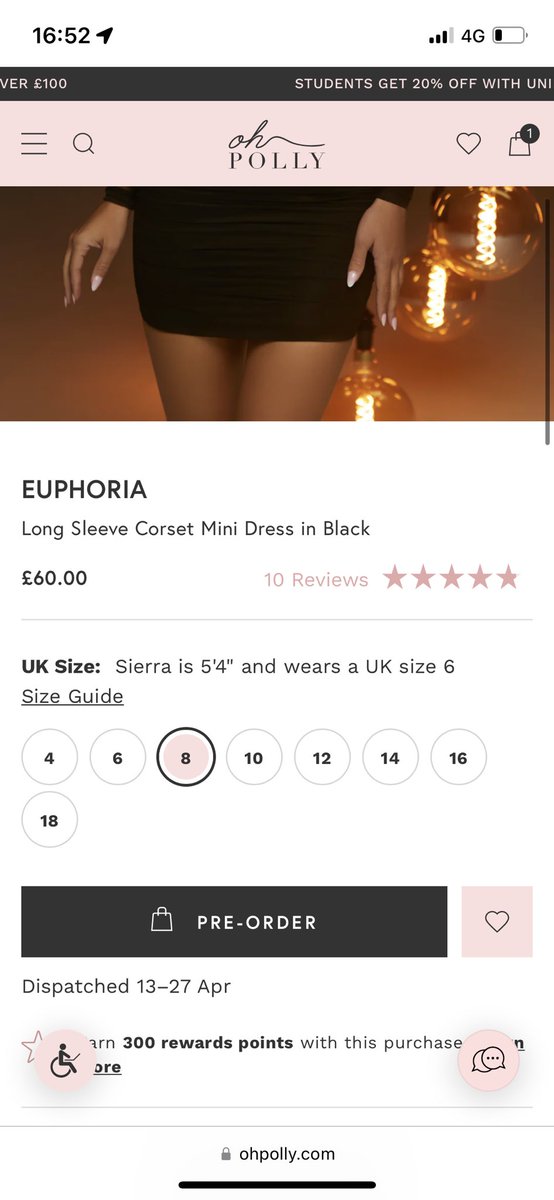 VickyLewis0's tweet photo. @ohpolly I want to order this but dispatch date is very varied can anyone help me? I need it for an event on the 25th https://t.co/W1yn1a7f4c